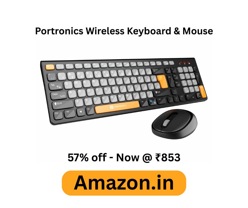 Portronics Wireless Keyboard and Mouse